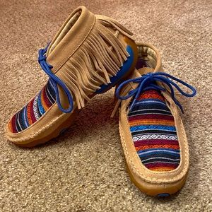 Twisted X Boots Serape Fringe Moccasins